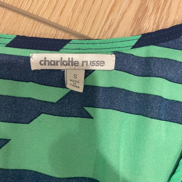 Green and Navy dress - Picture 2 of 2